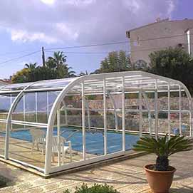 Cubiertas altas para piscina Madrid